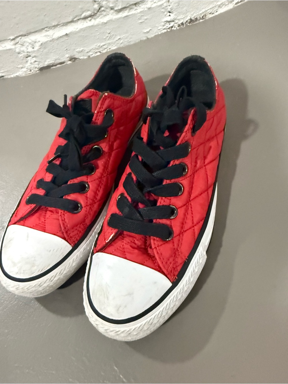 Converse Red Quilted Sneaker